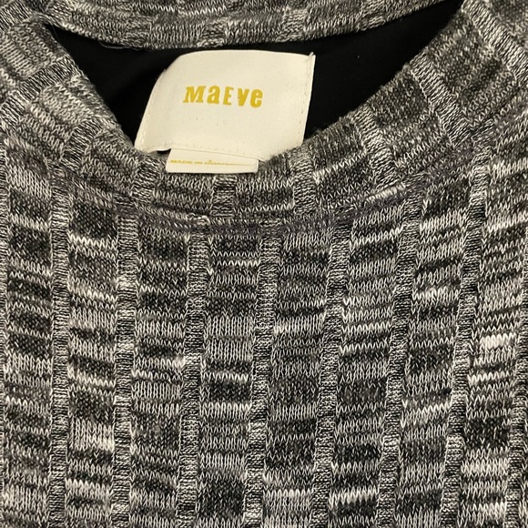 Maeve Pull On Gray Pixelated Texture Sleeveless Swing Dress, Women's Size Large - Picture 2 of 4